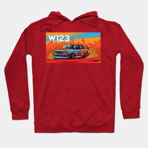 W123 restomod Hoodie by ASAKDESIGNS